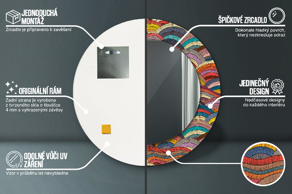 Okrasno ogledalo Bohemični okras