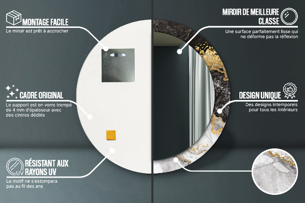 Okrasno ogledalo Marmor in zlato