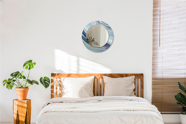 Ogledalo z okrasnim okvirjem Modri ​​marmor