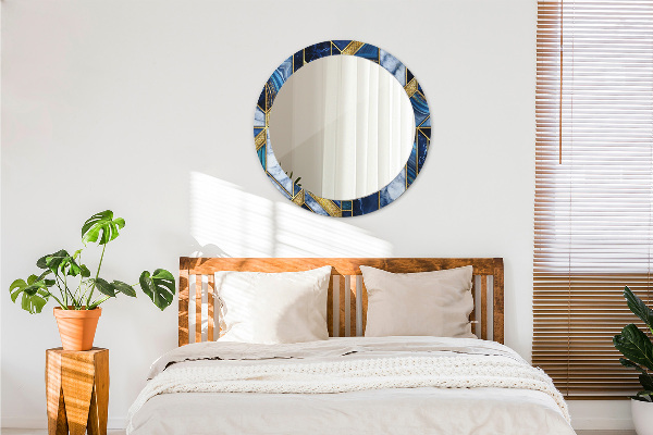 Ogledalo z okrasnim okvirjem Sodobni marmor