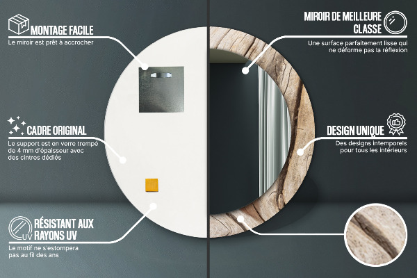 Okrasno ogledalo Razpočen les