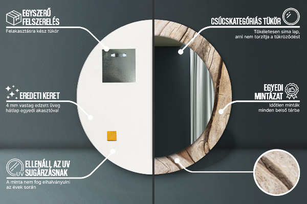 Okrasno ogledalo Razpočen les