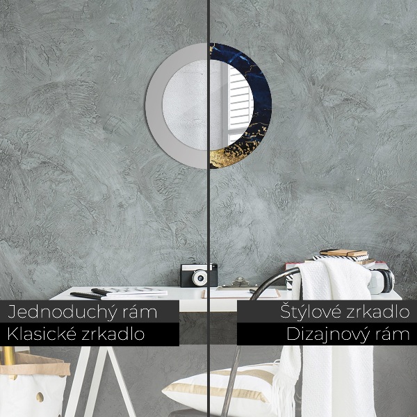Dekorativno ogledalo Modri ​​marmor