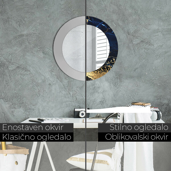 Dekorativno ogledalo Modri ​​marmor