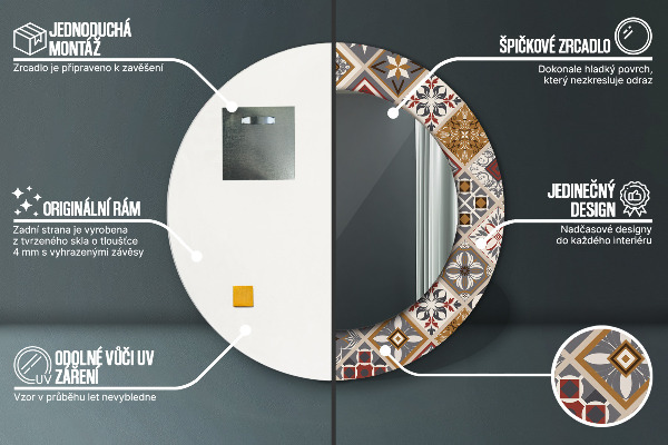 Dekorativno ogledalo Turški vzorec