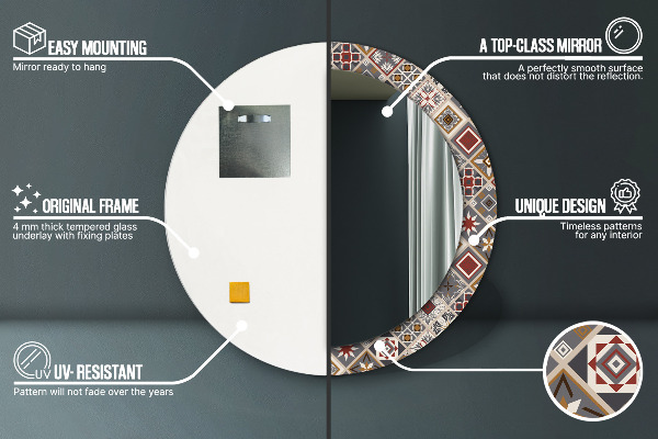 Dekorativno ogledalo Turški vzorec