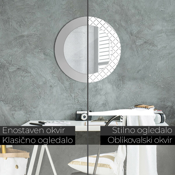 Dekorativno ogledalo Prečne črte