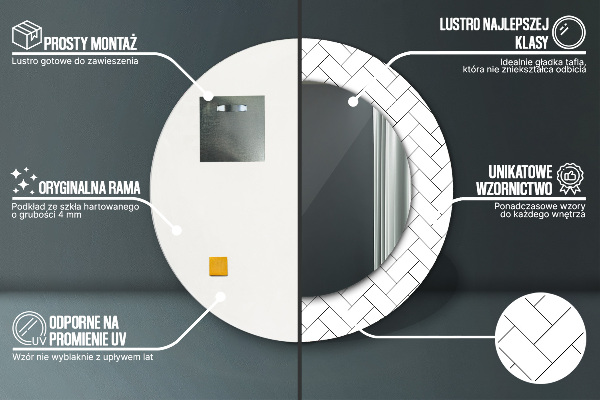 Dekorativno ogledalo Jelka