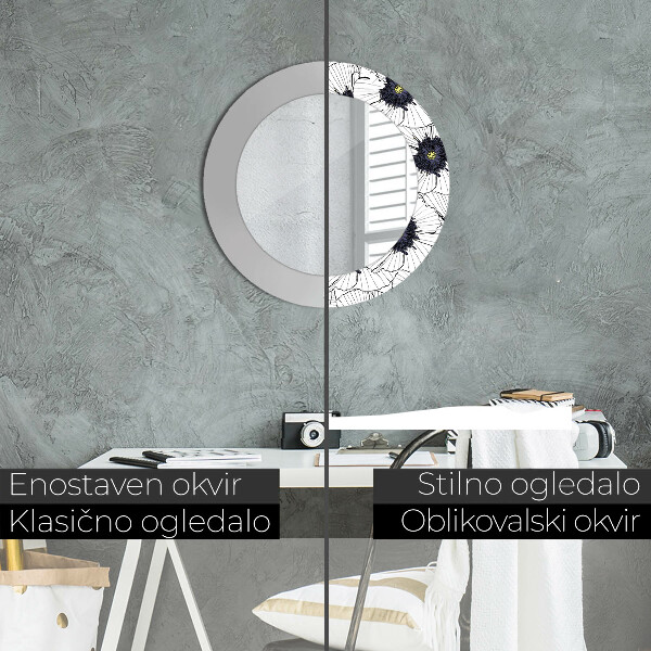 Okrasno ogledalo Sestava linearnih cvetov