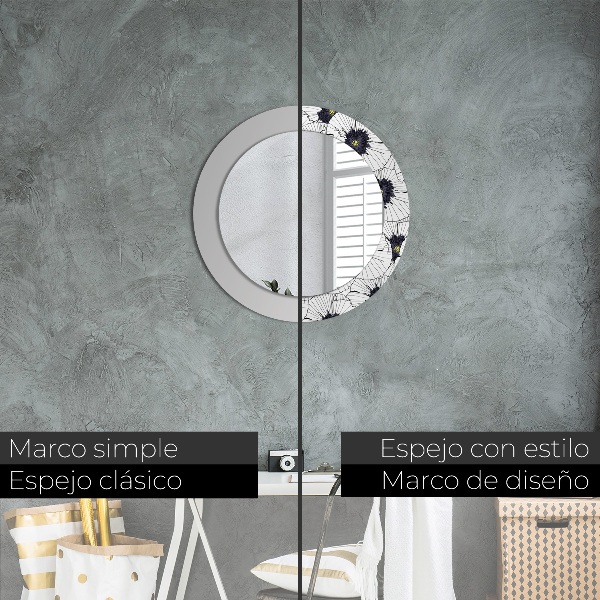 Okrasno ogledalo Sestava linearnih cvetov