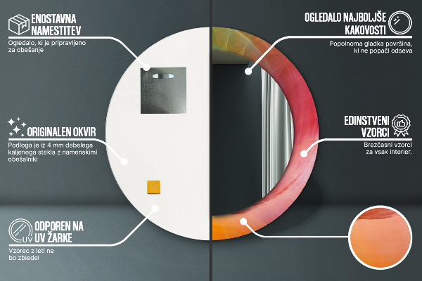 Okrasno ogledalo Hipnotična spirala