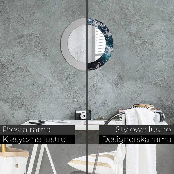 Ogledalo z okrasnim okvirjem Stormsko morje