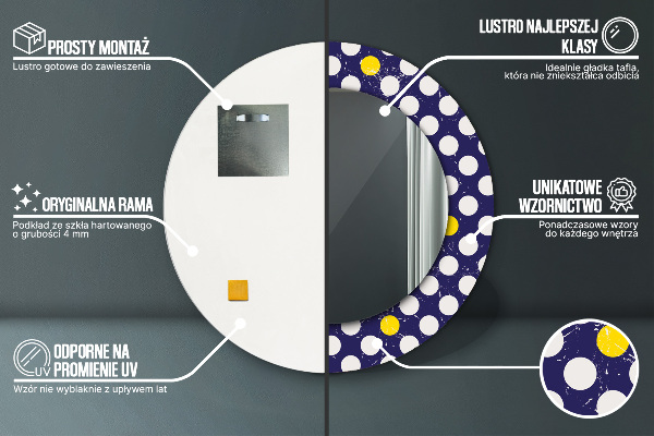 Tiskano ogledalo Retro pike