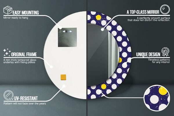 Tiskano ogledalo Retro pike