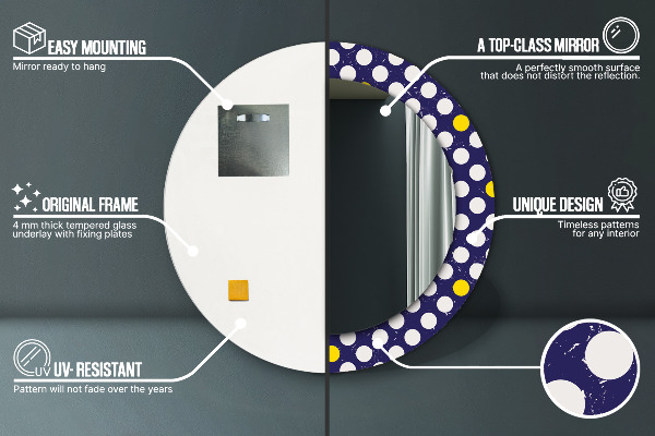 Tiskano ogledalo Retro pike