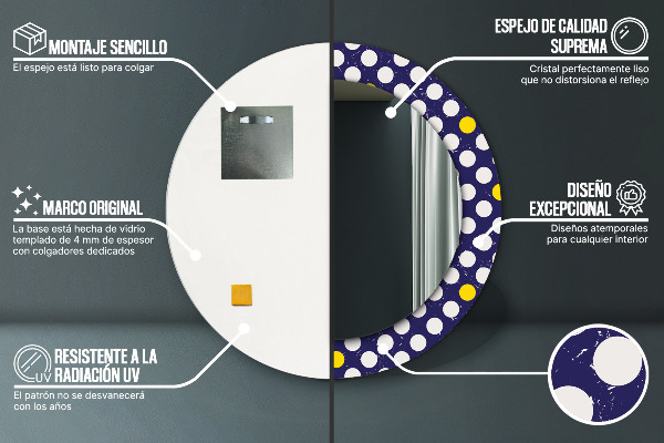 Tiskano ogledalo Retro pike