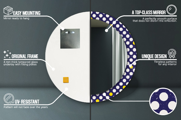 Tiskano ogledalo Retro pike