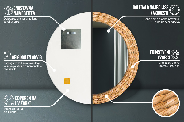 Tiskano ogledalo Trstična tekstura