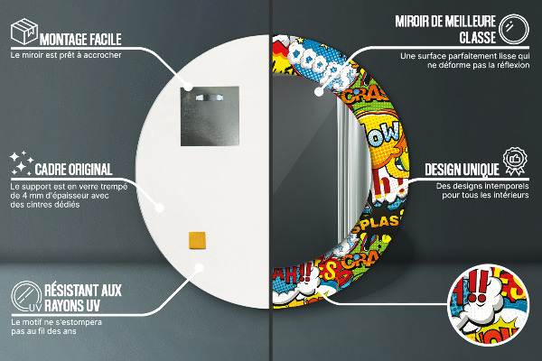 Tiskano ogledalo Vzorec stripa