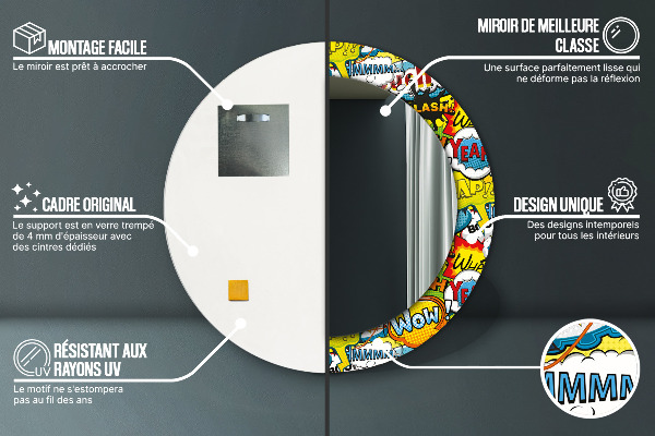 Tiskano ogledalo Vzorec stripa