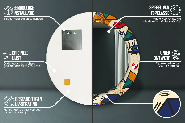 Okrasno ogledalo Pop Art Style