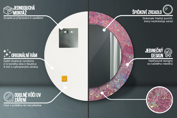 Dekorativno ogledalo Barvni festival