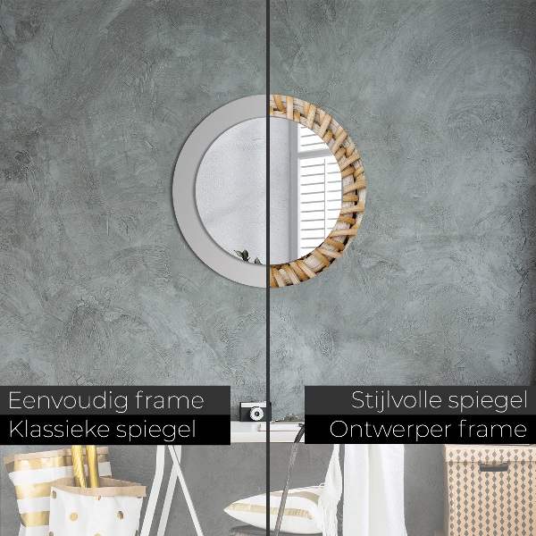 Okrasno ogledalo Naravna pletenica