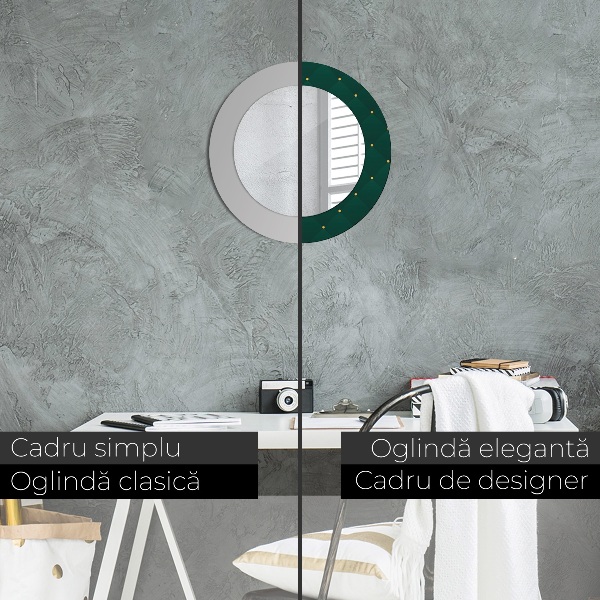 Okrasno ogledalo Zelena luksuzna predloga