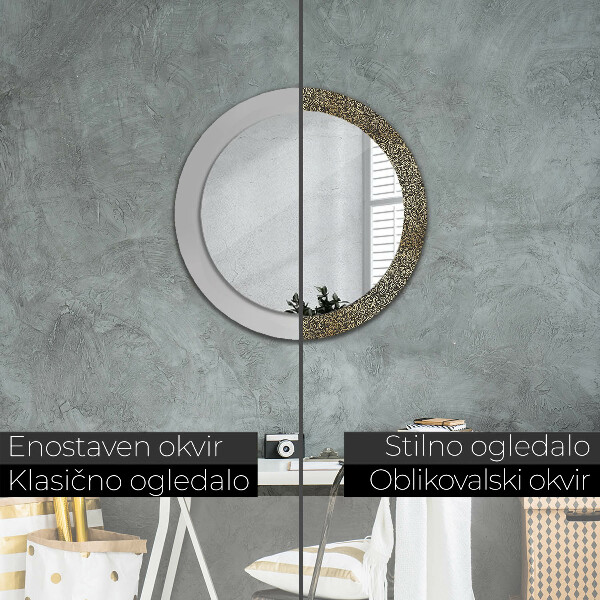 Okrasno ogledalo Zlati okraski