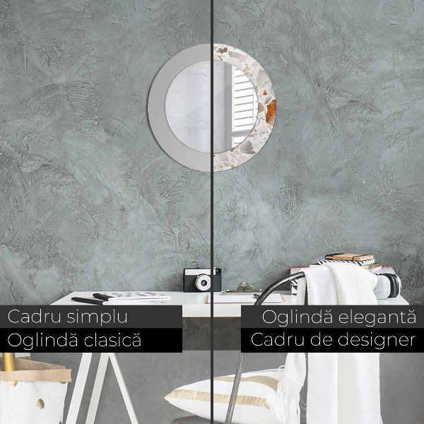 Ogledalo z okrasnim okvirjem Lastrično ozadje