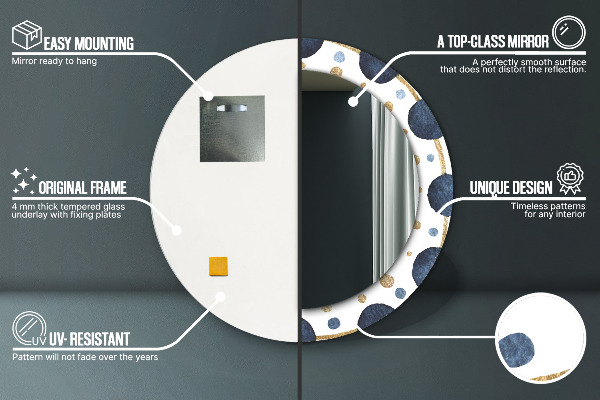 Okrasno ogledalo Moon Mandala
