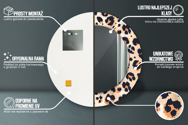 Okrasno ogledalo Divji vzorec