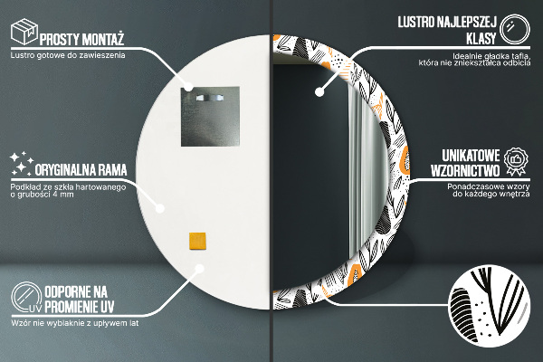Okrasno ogledalo Papai vzorec