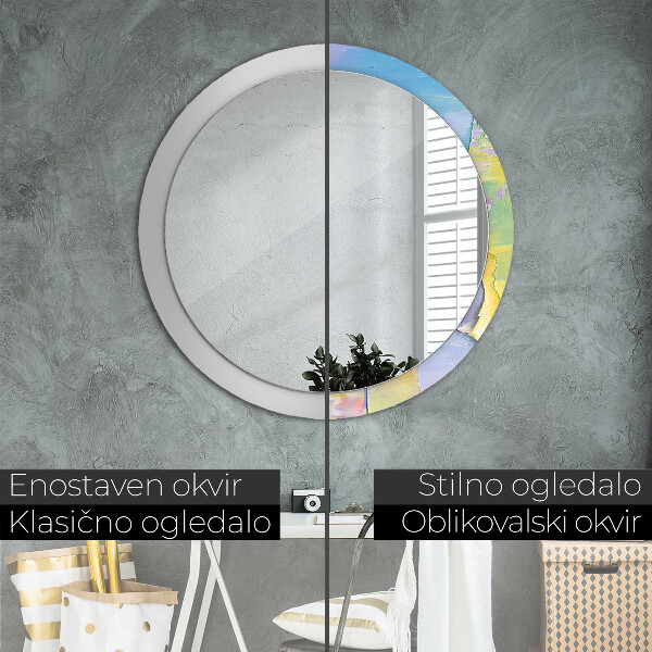 Tiskano ogledalo Tekstura oljne barve