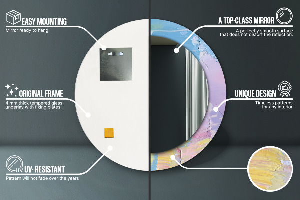 Tiskano ogledalo Tekstura oljne barve