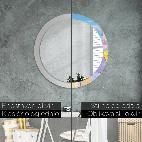 Tiskano ogledalo Tekstura oljne barve