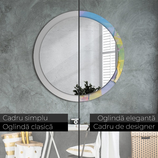 Tiskano ogledalo Tekstura oljne barve