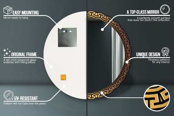 Okrasno ogledalo Grški okras