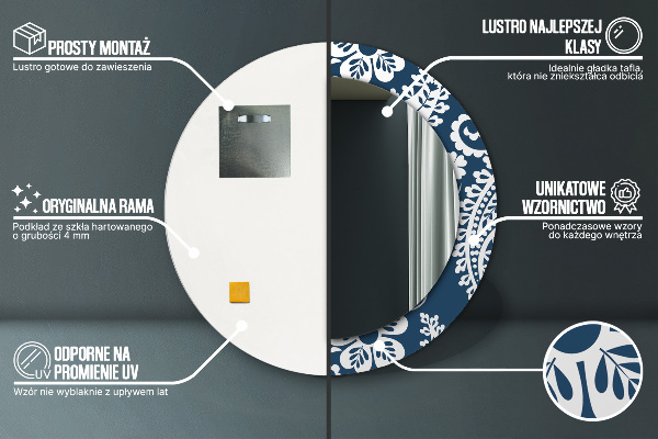 Dekorativno ogledalo Paisley kompozicija