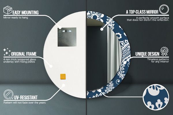 Dekorativno ogledalo Paisley kompozicija