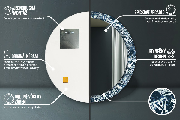 Okrasno ogledalo Kolaž