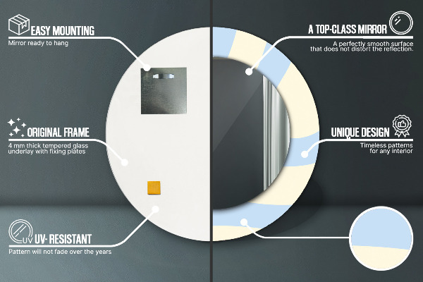 Okrasno ogledalo Abstraktna oblika