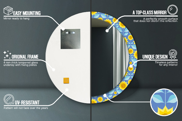 Okrasno ogledalo Geometrijske sončnice
