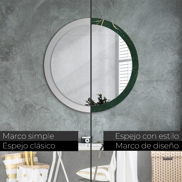 Okrasno ogledalo Občutljivi zlati listi