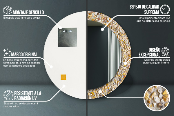 Ogledalo z okrasnim okvirjem Lastrični vzorec