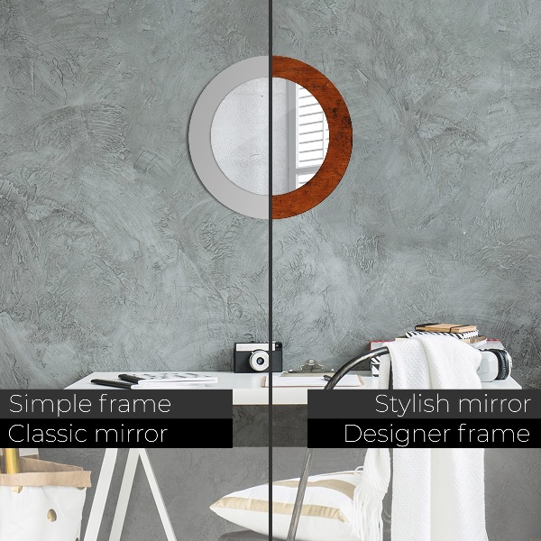 Ogledalo z okrasnim okvirjem Naravni les