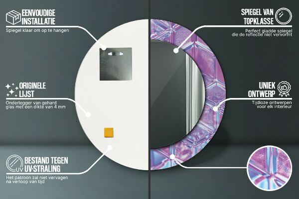 Ogledalo z okrasnim okvirjem Izvleček nadrealistične