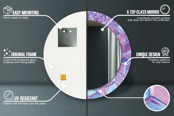 Ogledalo z okrasnim okvirjem Izvleček nadrealistične