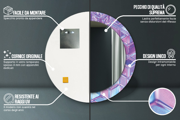 Ogledalo z okrasnim okvirjem Izvleček nadrealistične