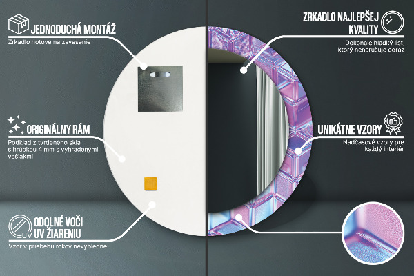 Ogledalo z okrasnim okvirjem Izvleček nadrealistične